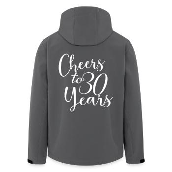 Vive les 30 ans du 30e anniversaire - Veste softshell homme en polyester recyclé Stanley/Stella - noir - Dos - AI Model Male 185 light (185cm)