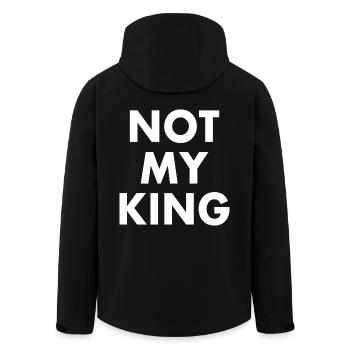 Not my king - Veste softshell homme en polyester recyclé Stanley/Stella - noir - Dos - AI Model Male 185 light (185cm)