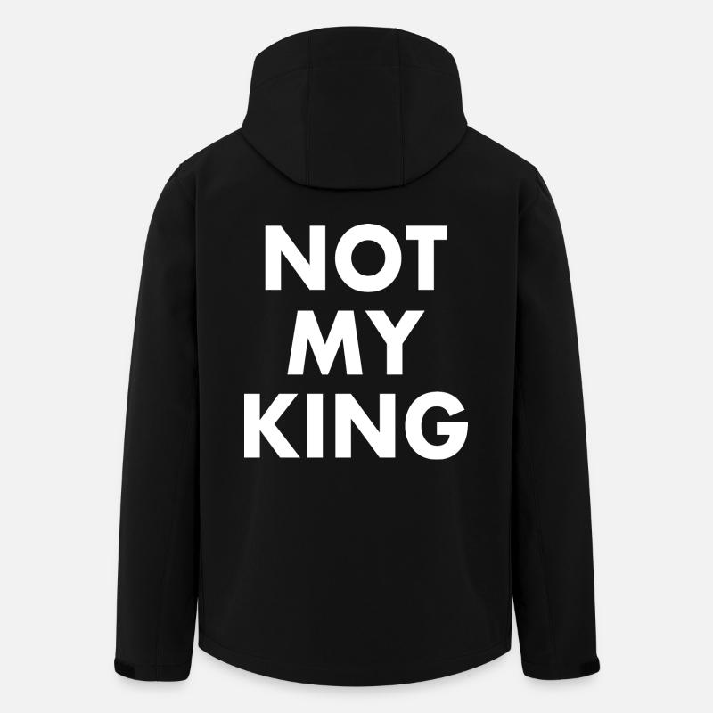 Not my king - Men’s Recycled Softshell Jacket by Stanley/Stella - black