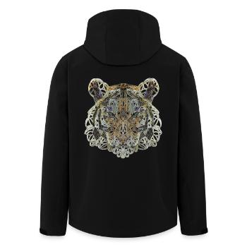 löwe sternzeichen2 .png - Recycelte Männer Softshell-Jacke von Stanley/Stella - Schwarz - Hinten - AI Model Male 185 light (185cm)
