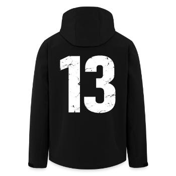 Cooles Geschenk zum 13. Geburtstag von 13 - 13 Jahren - Recycelte Männer Softshell-Jacke von Stanley/Stella - Schwarz - Hinten - AI Model Male 185 light (185cm)