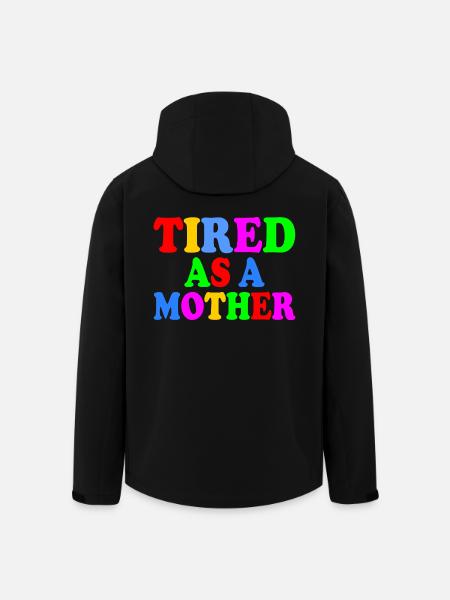Tired as a mother - Men’s Recycled Softshell Jacket by Stanley/Stella - black