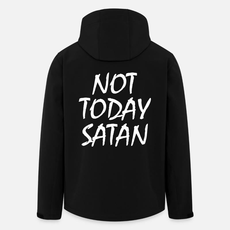 Not today satan - Men’s Recycled Softshell Jacket by Stanley/Stella - black
