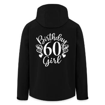 60. Geburtstag Frauen Ihr Geburtstagskind 60 Jahre alt - Recycelte Männer Softshell-Jacke von Stanley/Stella - Schwarz - Hinten - AI Model Male 185 light (185cm)