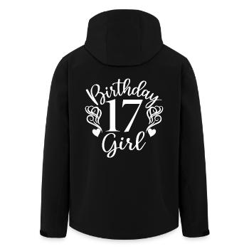 17. Geburtstagskind, 17 Jahre altes Geschenk für Jugendliche - Recycelte Männer Softshell-Jacke von Stanley/Stella - Schwarz - Hinten - AI Model Male 185 light (185cm)