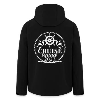 Cruise Squad 2023 Cruising Family Friends Vacation - Men’s Recycled Softshell Jacket by Stanley/Stella - black - Back - AI Model Male 185 light (185cm)