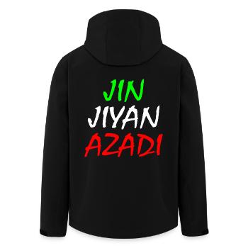 Women life freedom jin jiyan azadi - Veste softshell homme en polyester recyclé Stanley/Stella - noir - Dos - AI Model Male 185 light (185cm)