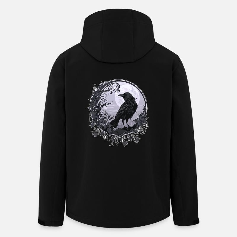 Corbeau - Veste softshell homme en polyester recyclé Stanley/Stella - noir