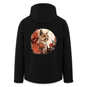 Luchs - Recycelte Männer Softshell-Jacke von Stanley/Stella - Schwarz - Hinten - AI Model Male 185 light (185cm)