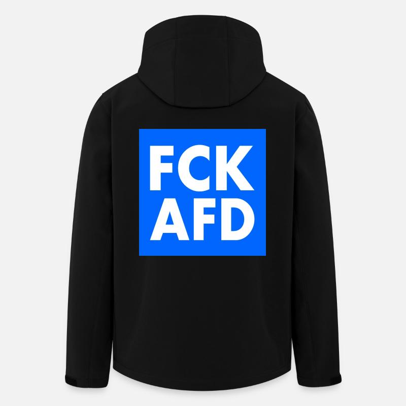 Fck afd - Recycelte Männer Softshell-Jacke von Stanley/Stella - Schwarz