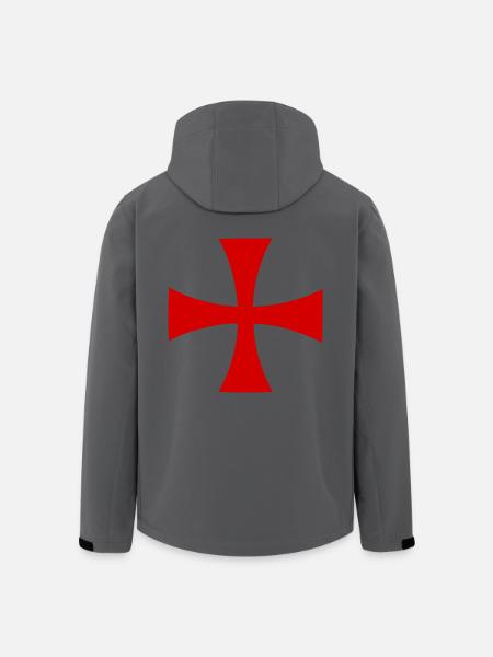 Jerusalem Cross Jerusalem Cross - Men’s Recycled Softshell Jacket by Stanley/Stella - black