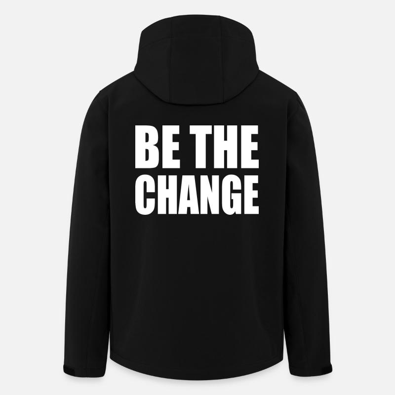 be the change - Veste softshell homme en polyester recyclé Stanley/Stella - noir