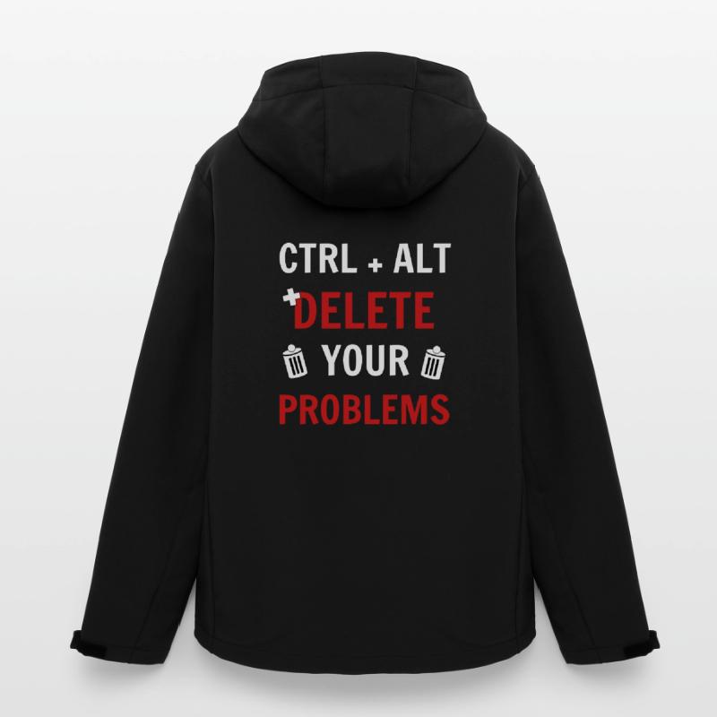 Ctrl + Alt + delete your problems programmierer Recycelte Männer Softshell-Jacke Discoverer von Stanley/Stella