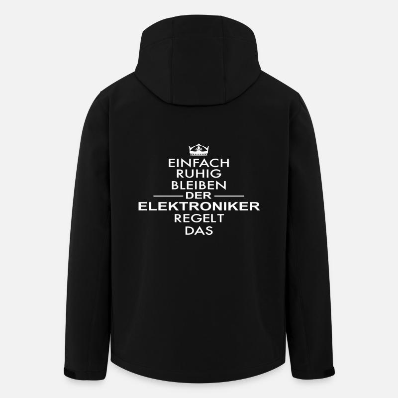 DER ELEKTRONIKER - Recycelte Männer Softshell-Jacke von Stanley/Stella - Schwarz