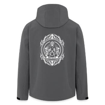 Biker T-Shirt - Recycelte Männer Softshell-Jacke von Stanley/Stella - Schwarz - Hinten - AI Model Male 185 light (185cm)