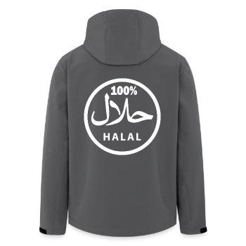Halal حلال - Recycelte Männer Softshell-Jacke von Stanley/Stella - Anthrazit - Hinten - AI Model Male 185 light (185cm)