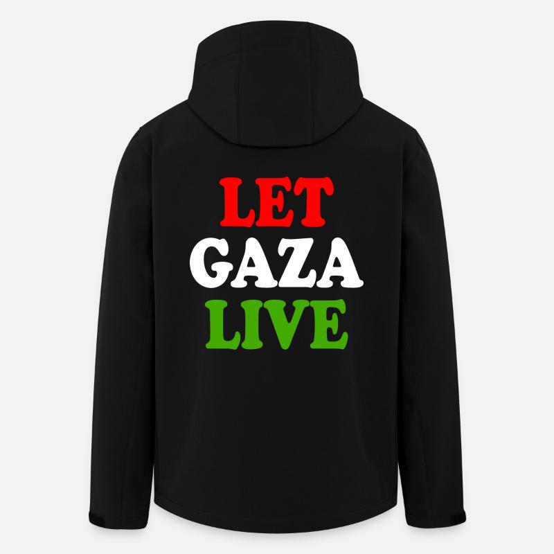 Let gaza live - Men’s Recycled Softshell Jacket by Stanley/Stella - black