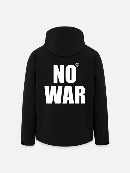 No war - Men’s Recycled Softshell Jacket by Stanley/Stella - black