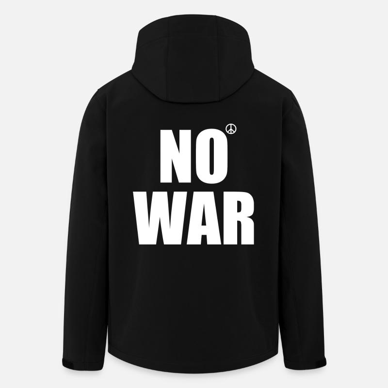 No war - Veste softshell homme en polyester recyclé Stanley/Stella - noir