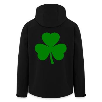 Irland st patricks day kleeblatt - Recycelte Männer Softshell-Jacke von Stanley/Stella - Schwarz - Hinten - AI Model Male 185 light (185cm)