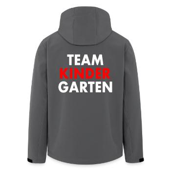 Team kindergarten - Veste softshell homme en polyester recyclé Stanley/Stella - noir - Dos - AI Model Male 185 light (185cm)