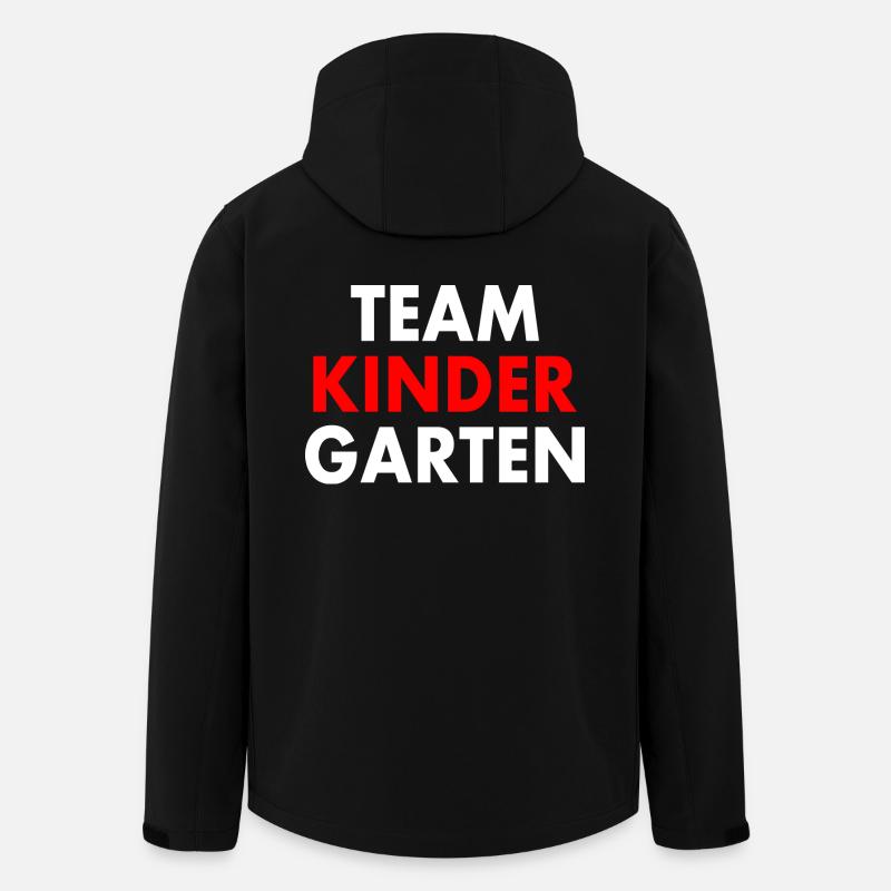 Team kindergarten - Recycelte Männer Softshell-Jacke von Stanley/Stella - Schwarz