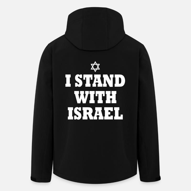 I stand with israel - Men’s Recycled Softshell Jacket by Stanley/Stella - black