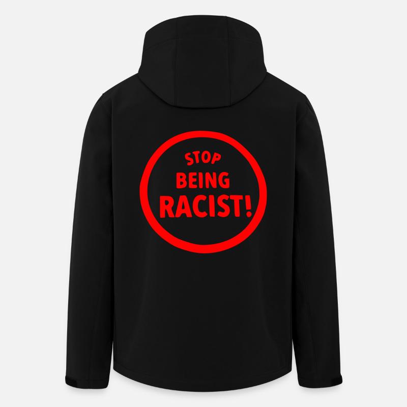 Stop being racist - Men’s Recycled Softshell Jacket by Stanley/Stella - black