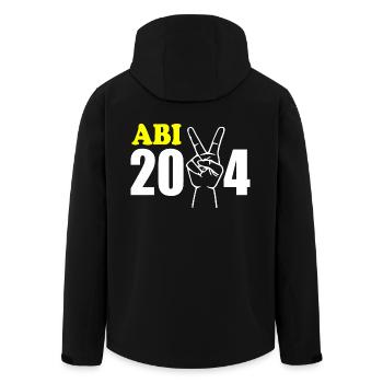 Abi 2024 - Recycelte Männer Softshell-Jacke von Stanley/Stella - Schwarz - Hinten - AI Model Male 185 light (185cm)