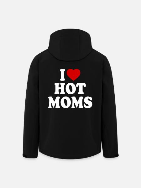 I love hot moms - Men’s Recycled Softshell Jacket by Stanley/Stella - black