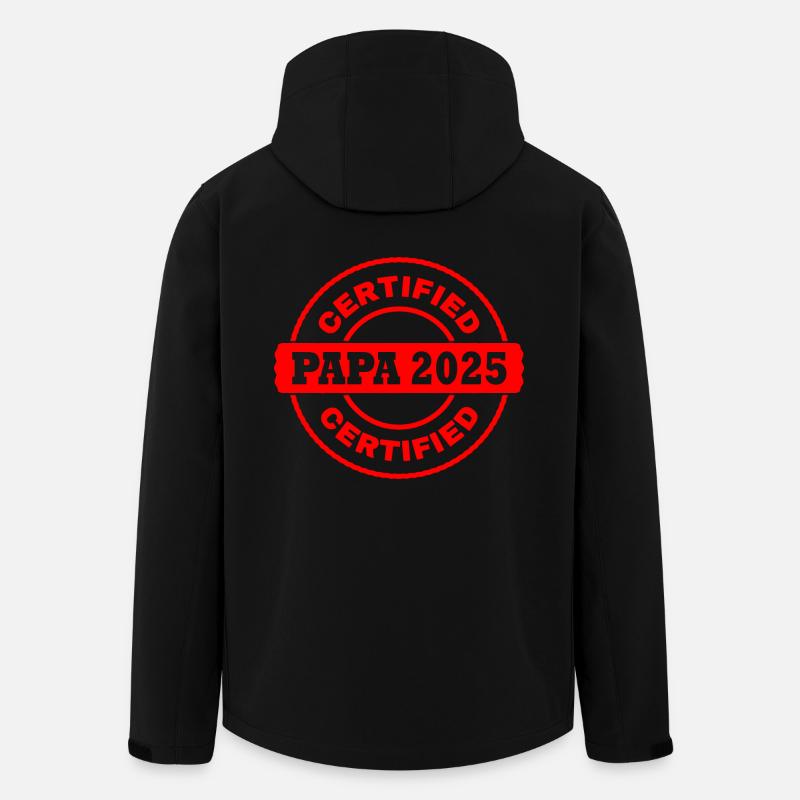 Papa 2025 - Veste softshell homme en polyester recyclé Stanley/Stella - noir