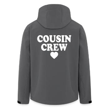 Cousin crew - Recycelte Männer Softshell-Jacke von Stanley/Stella - Anthrazit - Hinten - AI Model Male 185 light (185cm)