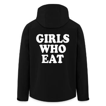 Girls who eat - Men’s Recycled Softshell Jacket by Stanley/Stella - black - Back - AI Model Male 185 light (185cm)