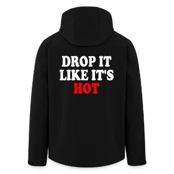 drop it like its hot - Recycelte Männer Softshell-Jacke von Stanley/Stella - Schwarz - Hinten - AI Model Male 185 light (185cm)