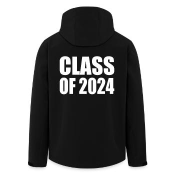 Class of 2024 - Men’s Recycled Softshell Jacket by Stanley/Stella - black - Back - AI Model Male 185 light (185cm)