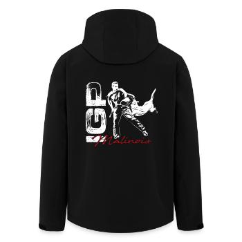 IGP Malinois - Recycelte Männer Softshell-Jacke von Stanley/Stella - Schwarz - Hinten - AI Model Male 185 light (185cm)