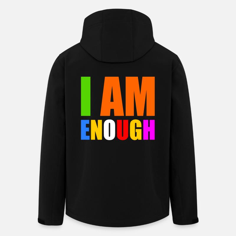 I am enough - Recycelte Männer Softshell-Jacke von Stanley/Stella - Schwarz