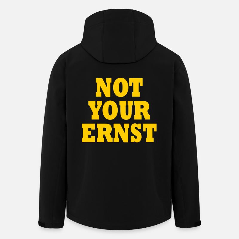 Not your ernst - Recycelte Männer Softshell-Jacke von Stanley/Stella - Schwarz