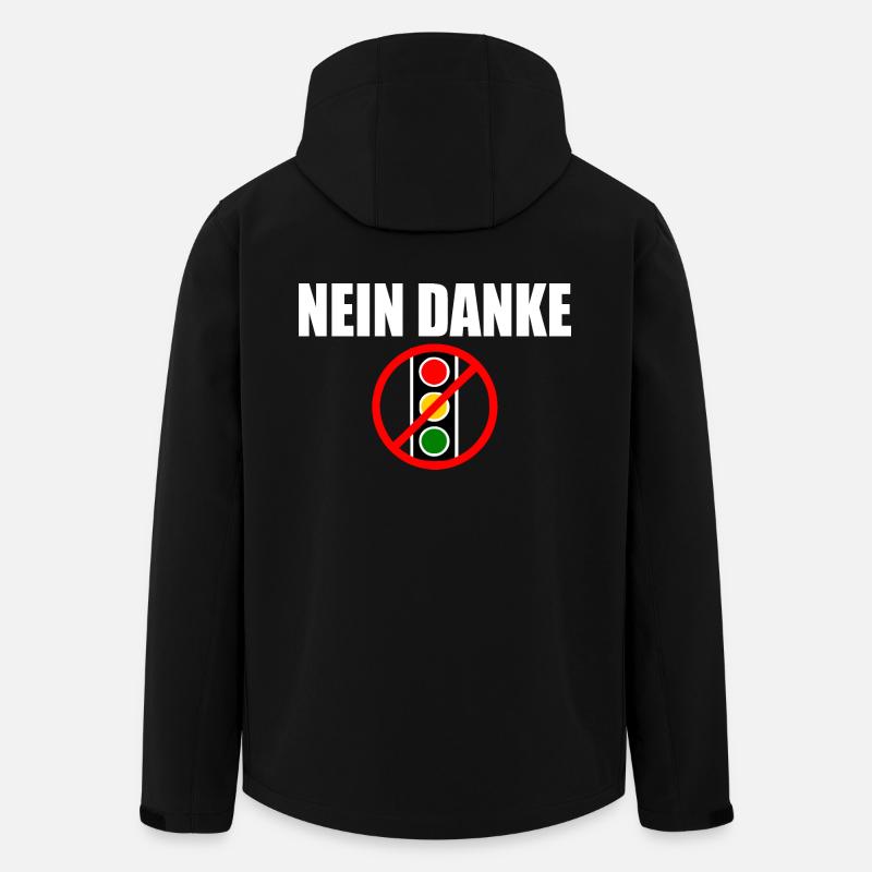 Ampel nein danke - Recycelte Männer Softshell-Jacke von Stanley/Stella - Schwarz