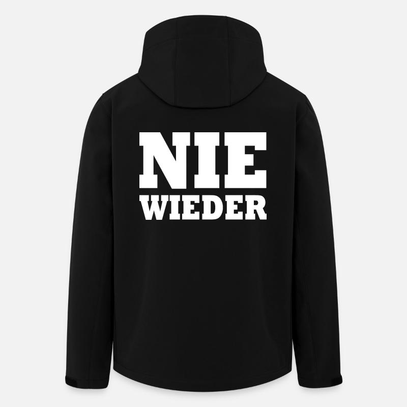 Nie wieder - Recycelte Männer Softshell-Jacke von Stanley/Stella - Schwarz