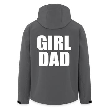 Girl dad - Recycelte Männer Softshell-Jacke von Stanley/Stella - Schwarz - Hinten - AI Model Male 185 light (185cm)
