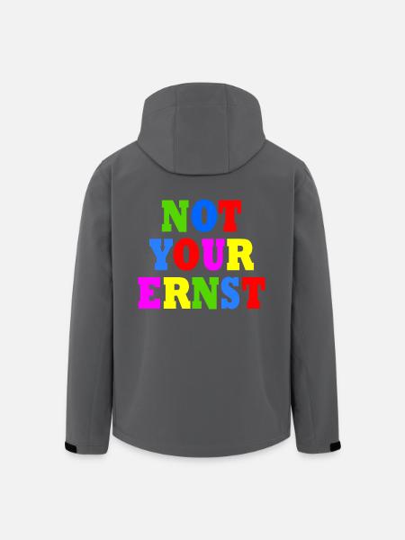 Not your ernst - Recycelte Männer Softshell-Jacke von Stanley/Stella - Schwarz