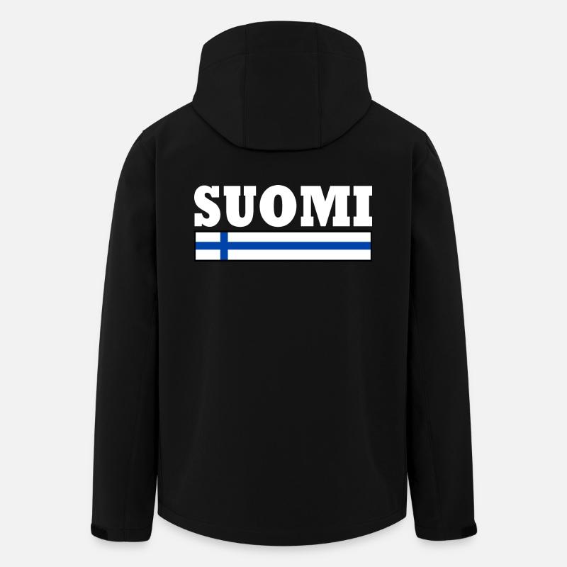 Suomi - Men’s Recycled Softshell Jacket by Stanley/Stella - black