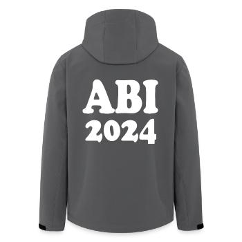 Abi 2024 - Recycelte Männer Softshell-Jacke von Stanley/Stella - Anthrazit - Hinten - AI Model Male 185 light (185cm)