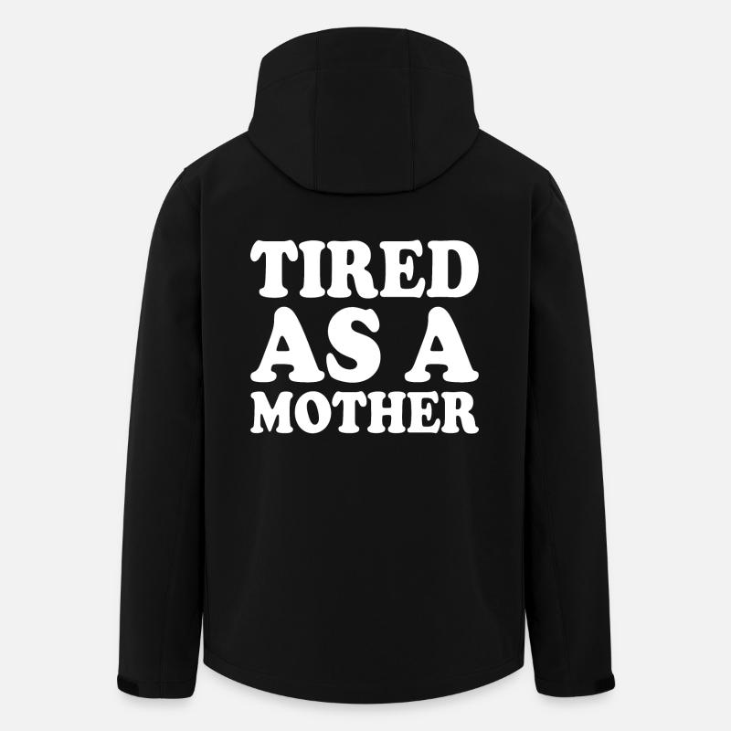Tired as a mother - Men’s Recycled Softshell Jacket by Stanley/Stella - black