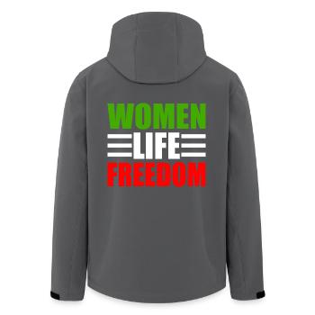 Women life freedom - Veste softshell homme en polyester recyclé Stanley/Stella - noir - Dos - AI Model Male 185 light (185cm)