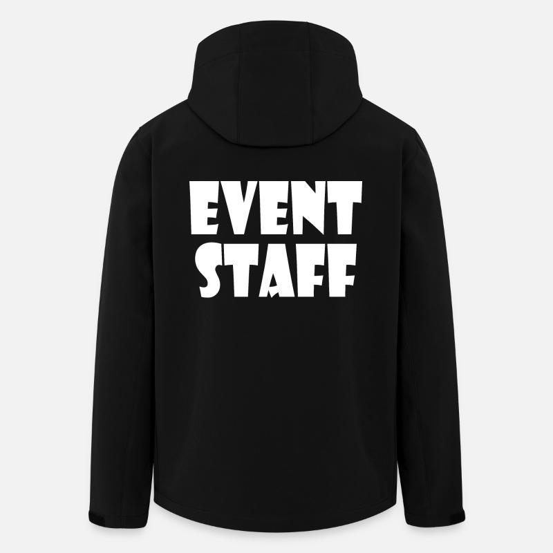 Event staff - Recycelte Männer Softshell-Jacke von Stanley/Stella - Schwarz