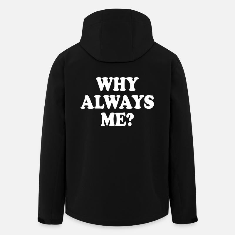Why always me - Recycelte Männer Softshell-Jacke von Stanley/Stella - Schwarz