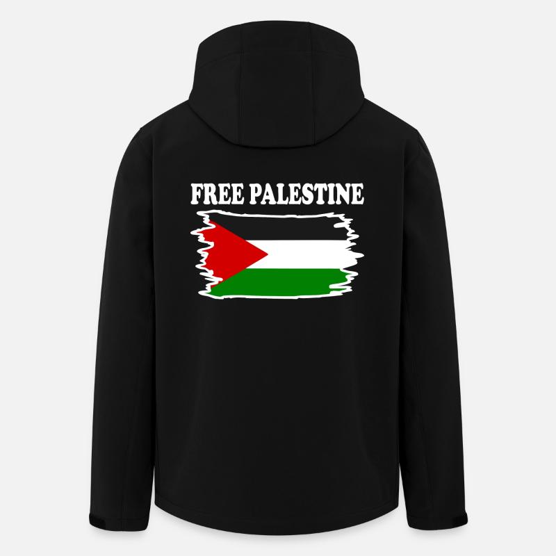 Free palestine - Men’s Recycled Softshell Jacket by Stanley/Stella - black