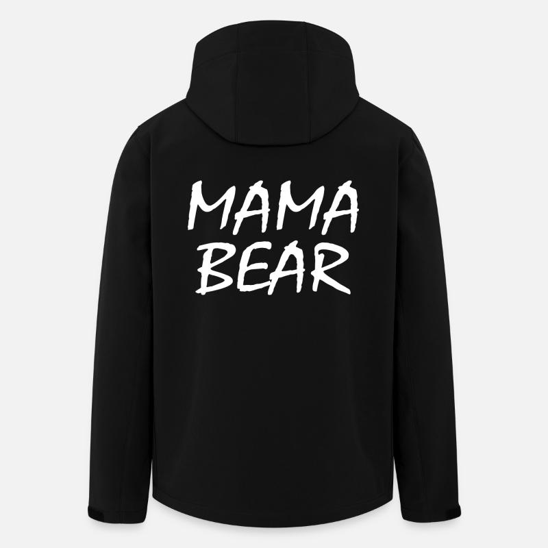 Mama bear - Veste softshell homme en polyester recyclé Stanley/Stella - noir